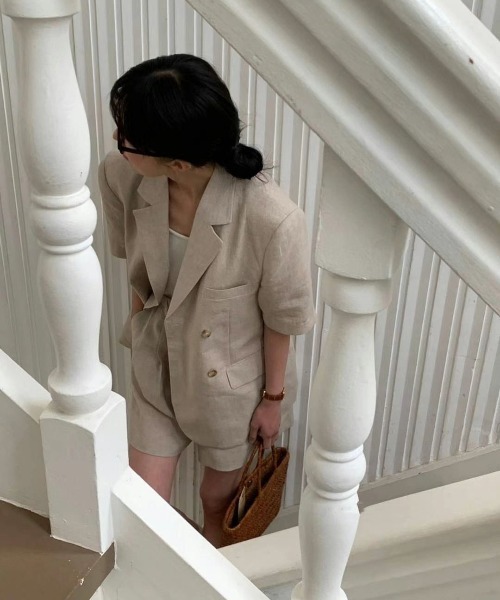 「GEMEDA」 セットアップ M ダークグレー レディース_画像6