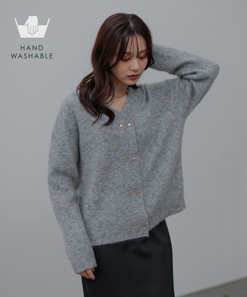 Andemiu（アンデミュウ） カーディガン 「手洗い可能」モヘアWキン