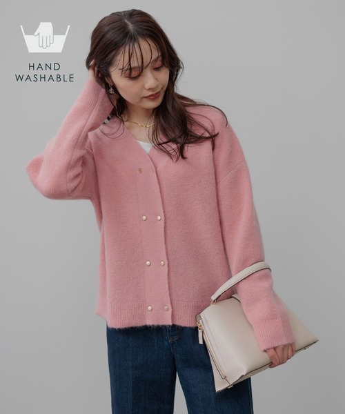 Andemiu（アンデミュウ） カーディガン 「手洗い可能」モヘアWキン