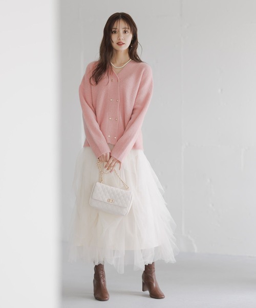 Andemiu（アンデミュウ） カーディガン 「手洗い可能」モヘアWキン