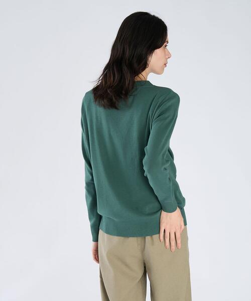 agnes b.（アニエスベー） カーディガン ”b.”ロゴ刺繍 コットン V