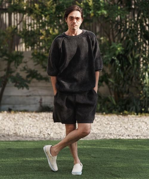 「CAMBIO」 ハーフパンツ L ネイビー メンズ_画像7