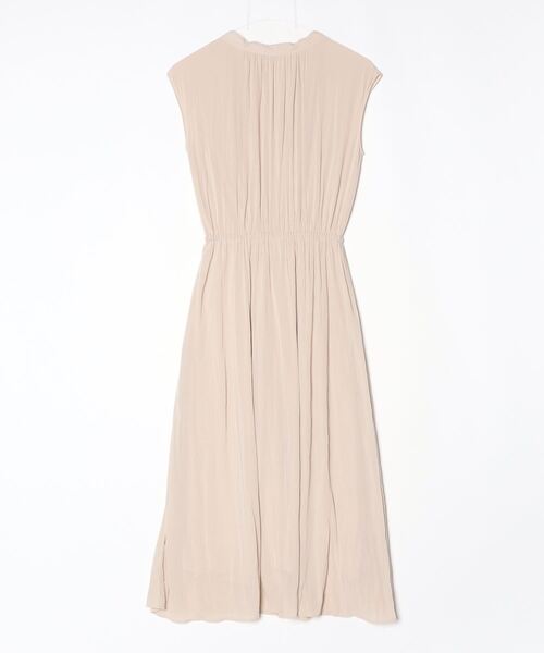 「Rouge Fonce」 半袖ワンピース - ベージュ レディース_画像2