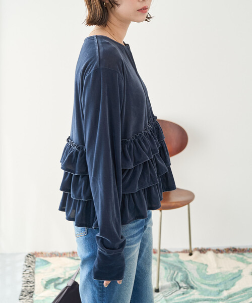 FREAK'S STORE（フリークスストア） カーディガン 限定展開 ベロア