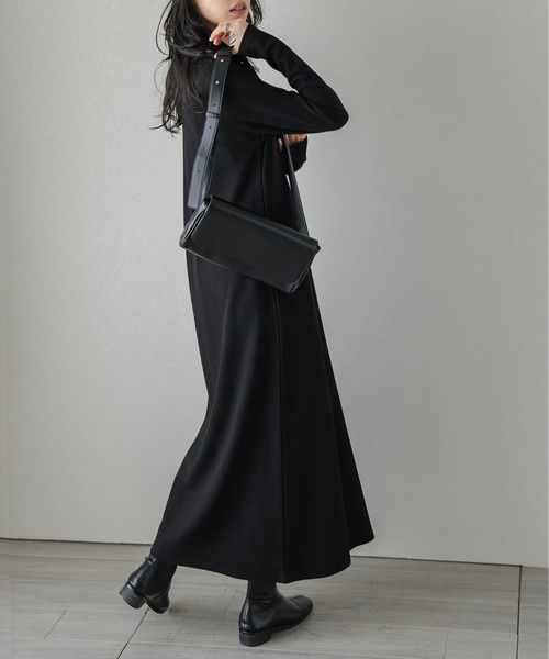 La-gemme（ラジェム） ワンピース ポロ襟ロングワンピース : ZOZOTOWN