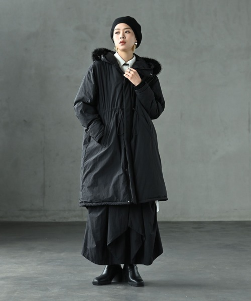 funda mine ダウンコート ダウンジャケット 「ファー着脱可」ダウン