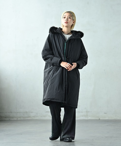 funda mine ダウンコート ダウンジャケット 「ファー着脱可」ダウン