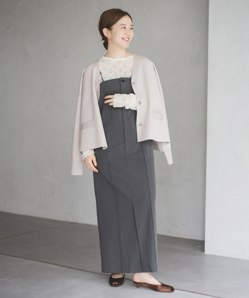 IENA（イエナ） ニットカーディガン FREE ブラウン レディース