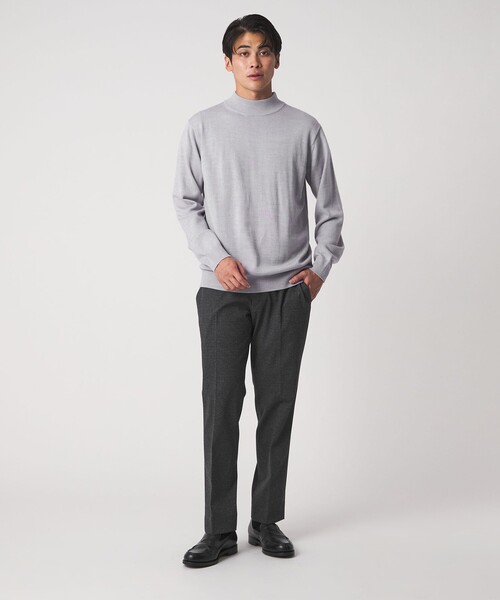 UNITED ARROWS GOLF モックネック 長袖 レディース S グレー A DAY IN THE LIFE セーター ニット テンジク モックネック ニット