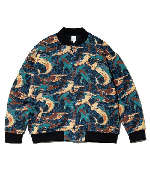 Revo. ブルゾン アウター Revo./レヴォ ゴブラン総柄織り ジップアップ