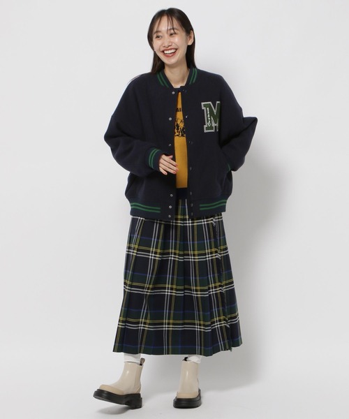 「niko and...」 スタジャン LARGE モカ レディース_画像7