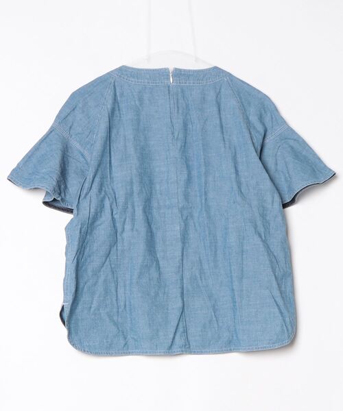 「t.yamai paris」 半袖ブラウス 1 ブルー レディース_画像2