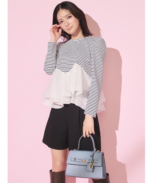 専用です‼️セルフォード　2020SS ペプラム　Tシャツ CELFORD（セルフォード） tシャツ ペプラムドッキングカットトップス