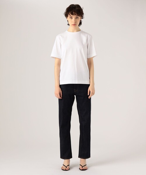 「ATON」 半袖Tシャツ 2 ホワイト レディースの画像