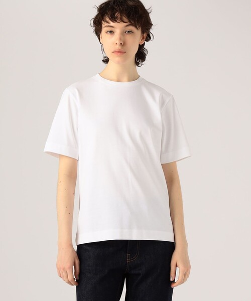 「ATON」 半袖Tシャツ 2 ホワイト レディースの画像