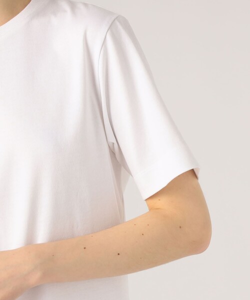 「ATON」 半袖Tシャツ 2 ホワイト レディースの画像