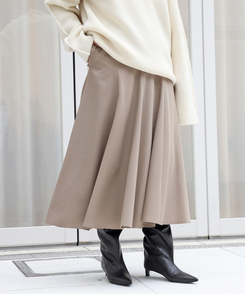 Deuxieme Classe（ドゥーズィエムクラス） フレアスカート 36 ベージュ