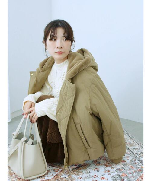 Samansa Mos2 blue（サマンサモスモスブルー） ジャケット ノーカラー