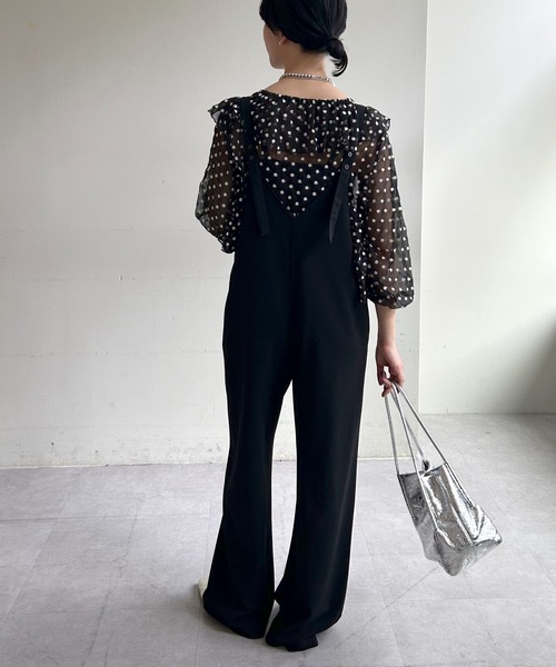 「SHENERY」 オーバーオール 36 ブラック レディース_画像7