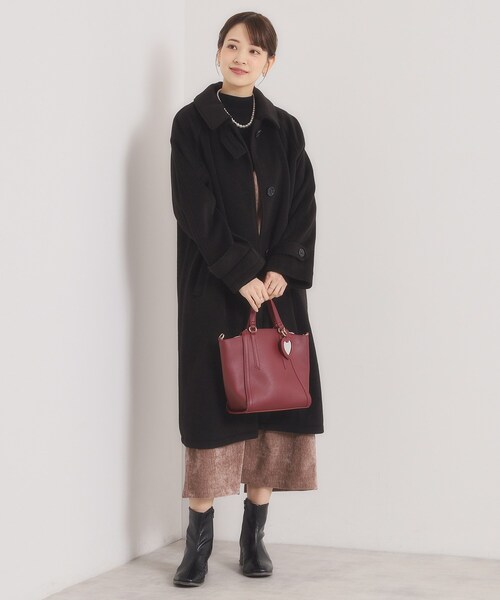 ITS'DEMO（イッツデモ） ステンカラーコート コート モッサ風ロング