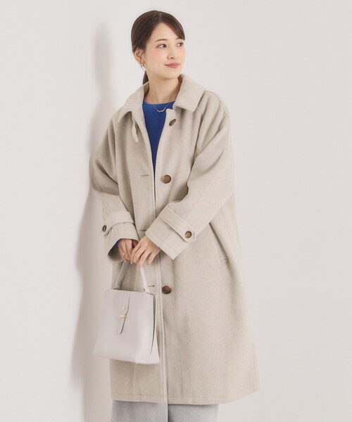 ITS'DEMO（イッツデモ） ステンカラーコート コート モッサ風ロング