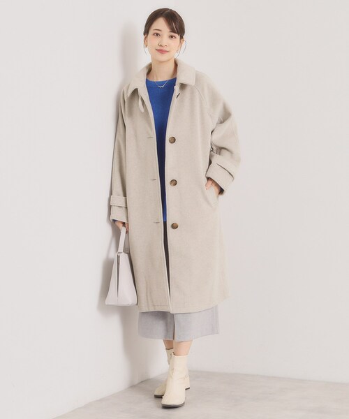 ITS'DEMO（イッツデモ） ステンカラーコート コート モッサ風ロング