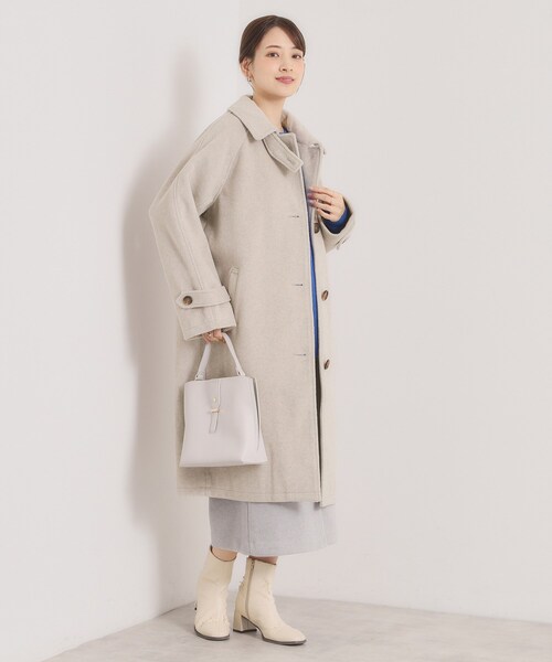 ITS'DEMO（イッツデモ） ステンカラーコート コート モッサ風ロング