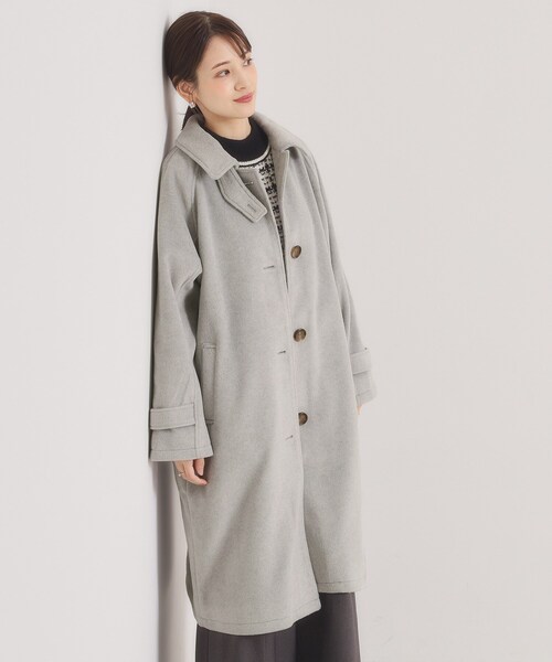 ITS'DEMO（イッツデモ） ステンカラーコート コート モッサ風ロング