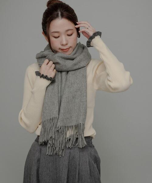＊さくら＊定価15,120円♡新品✨大判ストール マフラー MARUYAMA ストール ストール大判 超大200×70cm 320g 100％カシミヤ