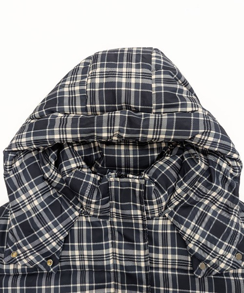 REMUR ダウンコート ダウンジャケット チェック柄中綿ジャケット