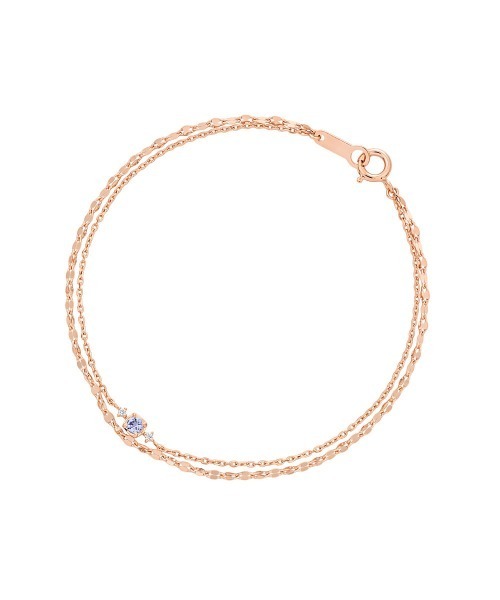 4℃ ブレスレット 12月誕生日石 4℃（ヨンドシー） ブレスレット 「12月誕生石」シルバー タンザナイト