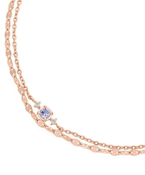 4℃（ヨンドシー） ブレスレット 「12月誕生石」シルバー タンザナイト