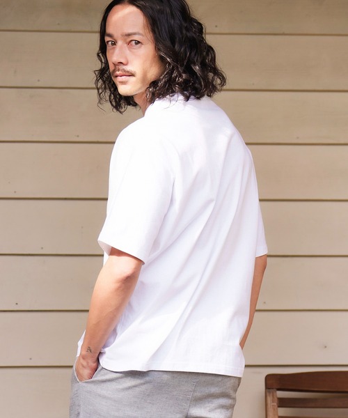「CAMBIO」 半袖Tシャツ S ブラック メンズ_画像4