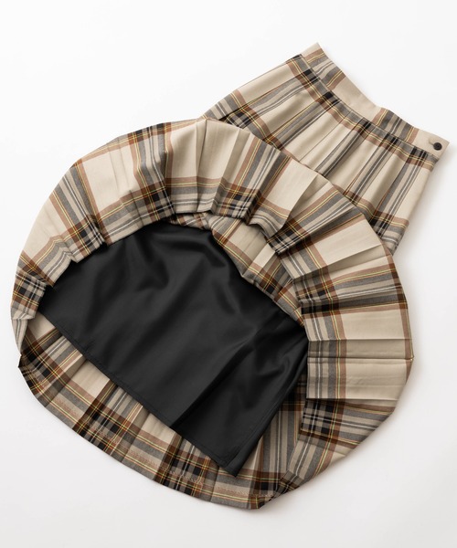 O'NEIL OF DUBLIN カーキ プリーツスカート O'NEIL of DUBLIN（オニールオブダブリン） プリーツスカート 10