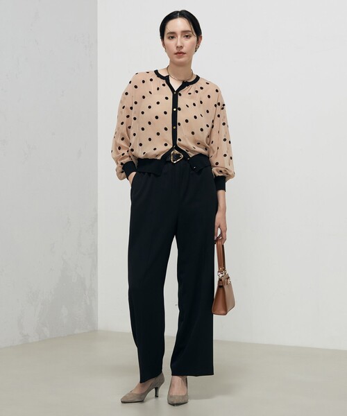 「NOLLEY'S」 長袖ブラウス 38 キャメル レディース_画像2