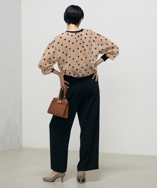 「NOLLEY'S」 長袖ブラウス 38 キャメル レディース_画像5