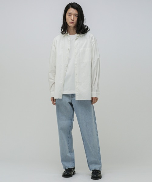 「NANO universe」 デニムパンツ L ブルー メンズ_画像4