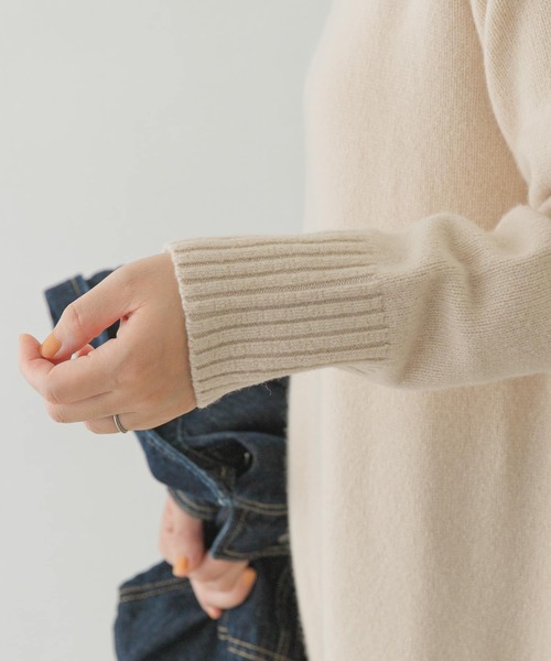 「F by ROSSO」 ニットワンピース 36 アイボリー レディース_画像4