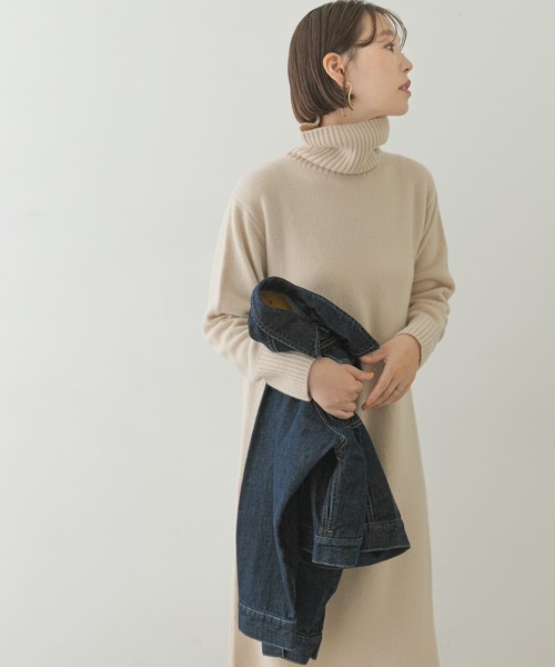 「F by ROSSO」 ニットワンピース 36 アイボリー レディース_画像8