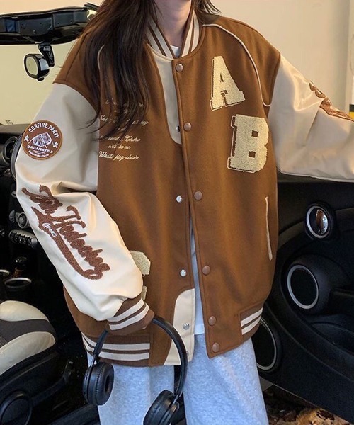 Ressaca（レサーカ） スタジャン オーバーサイズサガラ刺繍スタジャン