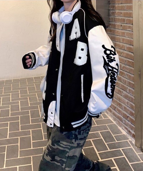 Ressaca（レサーカ） スタジャン オーバーサイズサガラ刺繍スタジャン