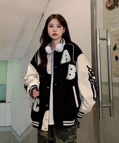 Ressaca（レサーカ） スタジャン オーバーサイズサガラ刺繍スタジャン