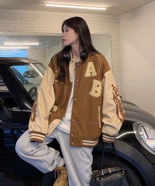 Ressaca（レサーカ） スタジャン オーバーサイズサガラ刺繍スタジャン