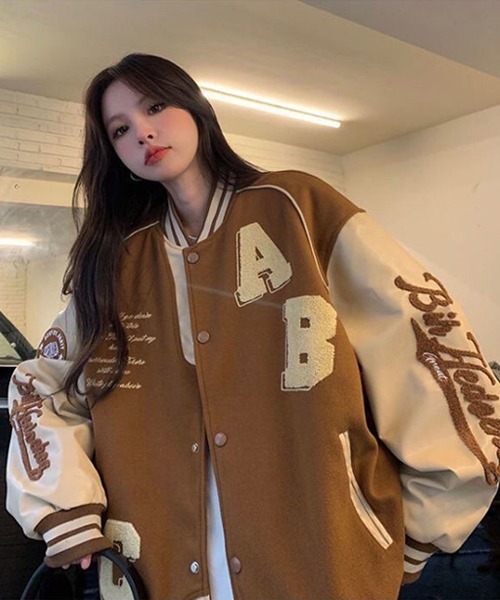 Ressaca（レサーカ） スタジャン オーバーサイズサガラ刺繍スタジャン