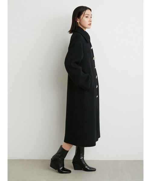 ★未使用★Lily Brownロングケープウールコートリリーブラウンロングコート リリーブラウン LILY BROWN リバーコート （BLK） -ファッション通販