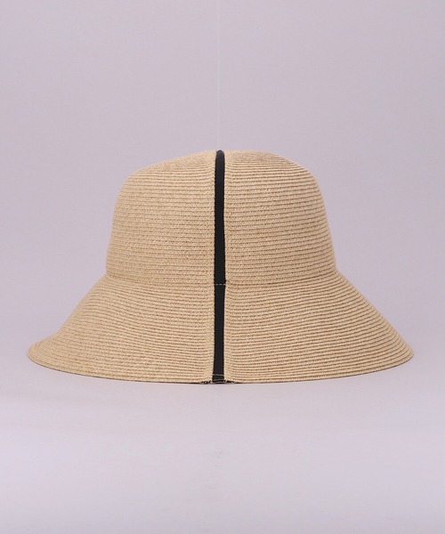 「CA4LA」 ストローハット ONESIZE ホワイト レディース_画像5
