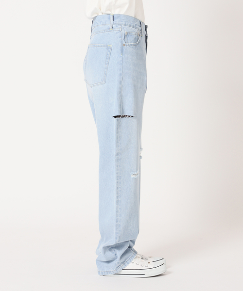 「SLOBE citron.」 デニムパンツ 38 サックスブルー レディース_画像9