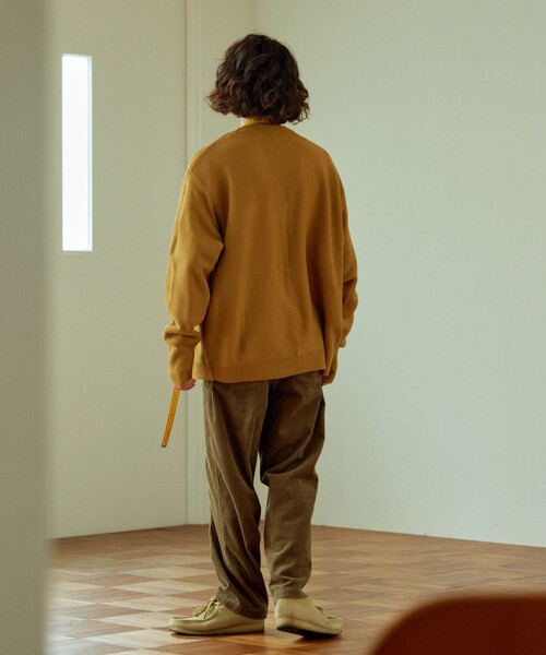 「TOWNCRAFT」 カーディガン MEDIUM オリーブ メンズ_画像4