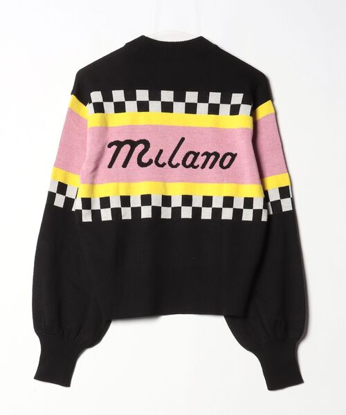 「MSGM」 フリル長袖ニット S ブラック レディース_画像2