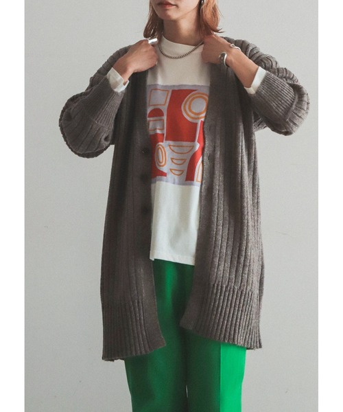 「FIL DE FER」 ニットカーディガン FREE ブラウン レディース_画像2